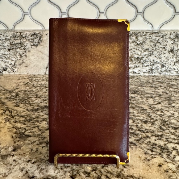Cartier Vintage Burgundy Long Wallet - Picture 1 of 10